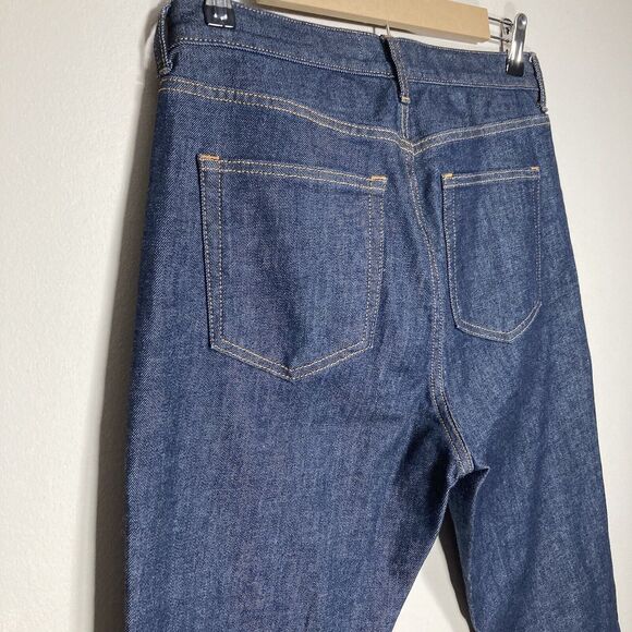 Everlane High Rise Dark Blue Jeans - Picture 7 of 12